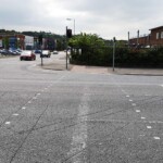 Crossing point from Castlereagh Road to Montgomery Road Crossing point from Castlereagh Road to Montgomery Road